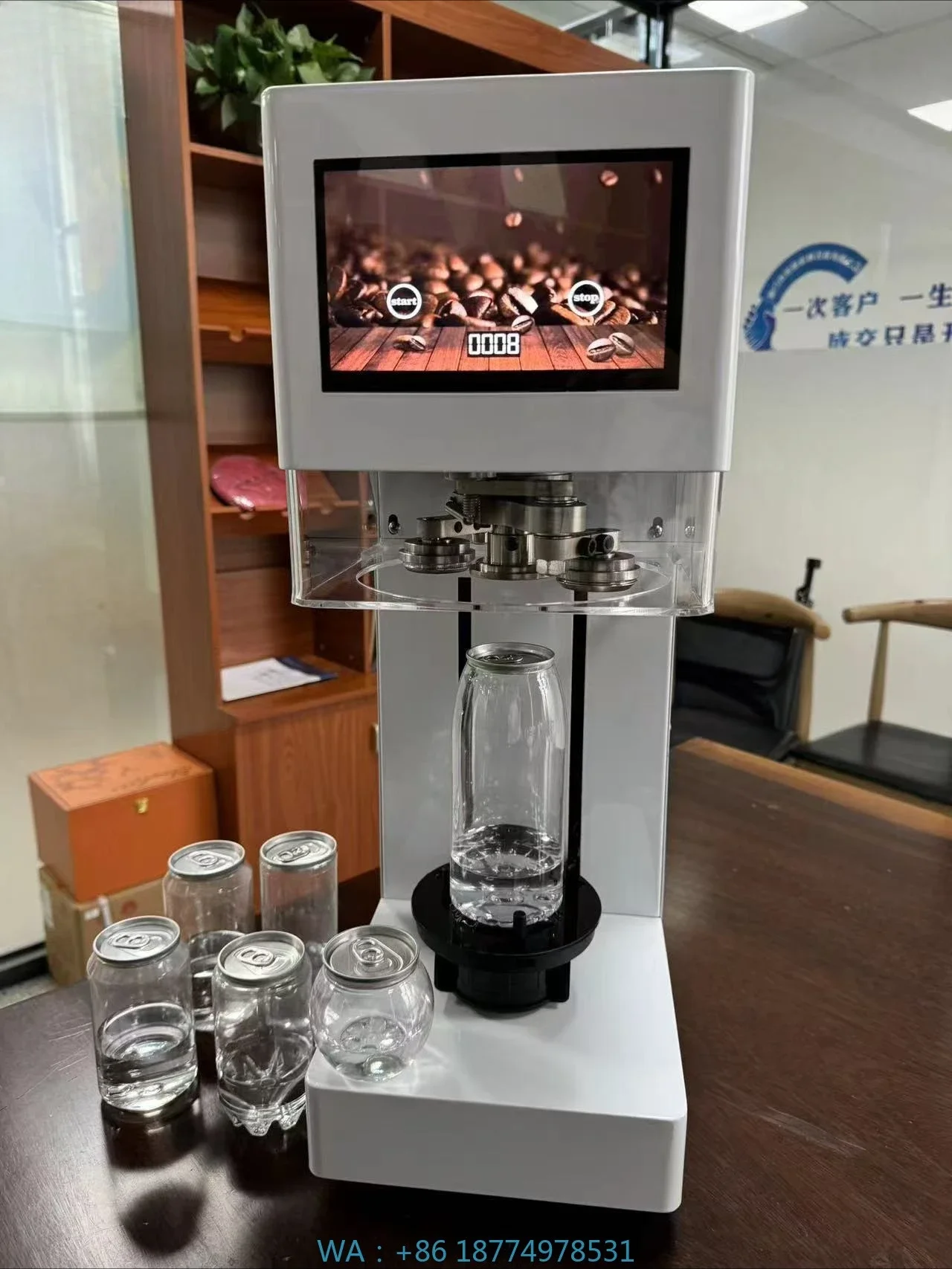 Coffee Tea & Company - Seamer PET Can Sealing Machine with
