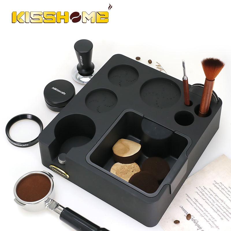 Coffee Tea Espresso - Espresso Tamping Station With Knock Box