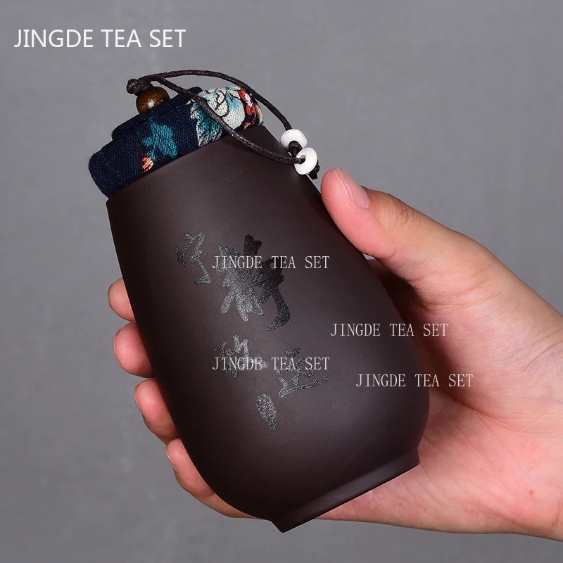 Coffee Tea Sugar Set - Chinese Purple Sand Small Tea Jar