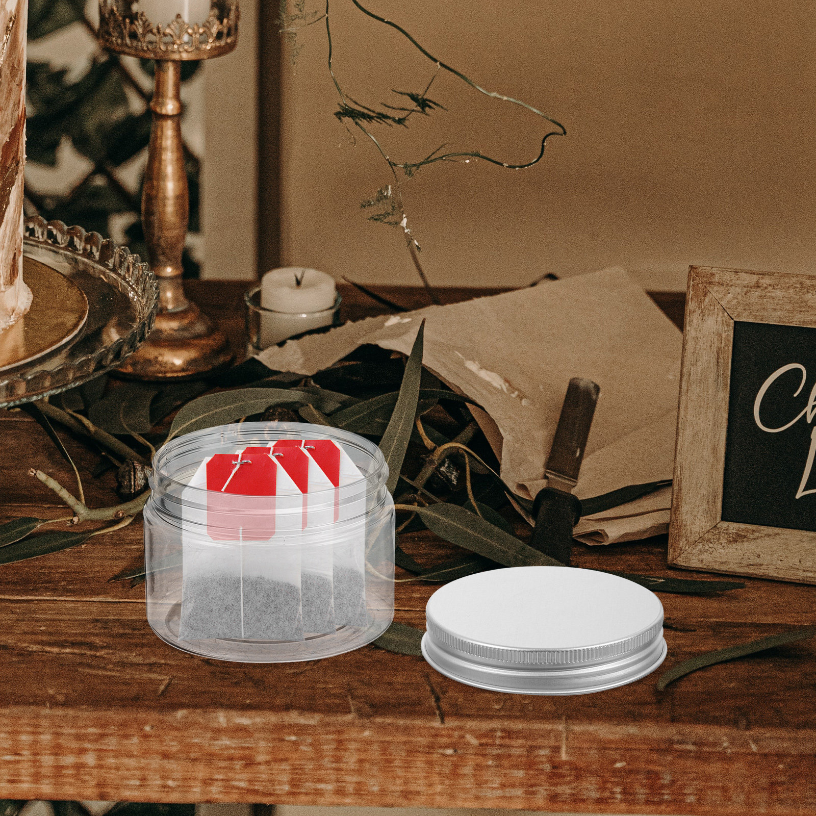Coffee Tea Containers - 10Pcs Small Jars Food Storage Container