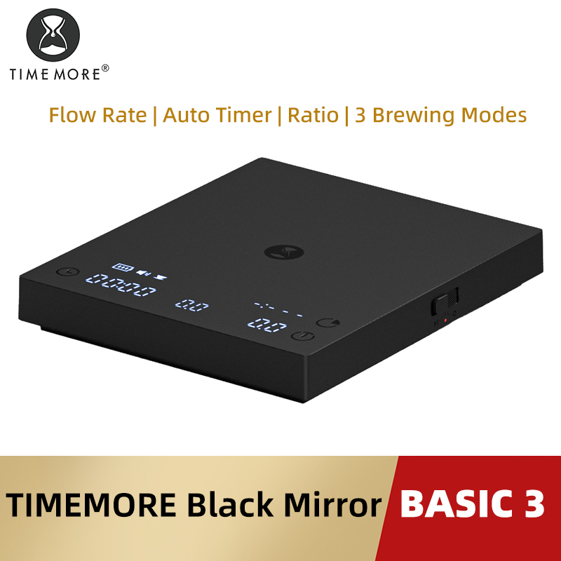 TIMEMORE Basic 3 Black Mirror  - Coffee Bean Scale reseña y precio