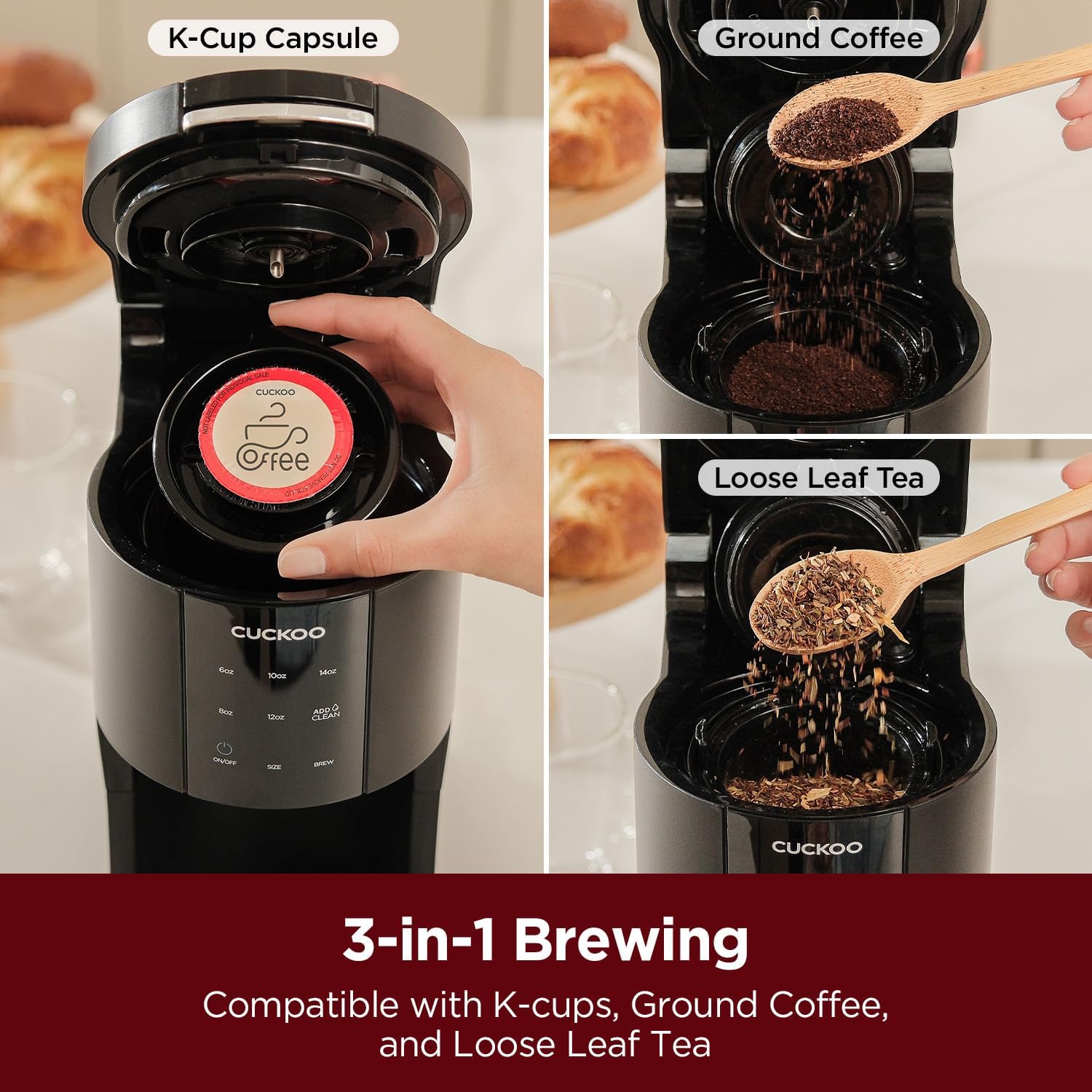 Single Serve Coffee Maker for  - Coffee Tea Beans reseña y precio