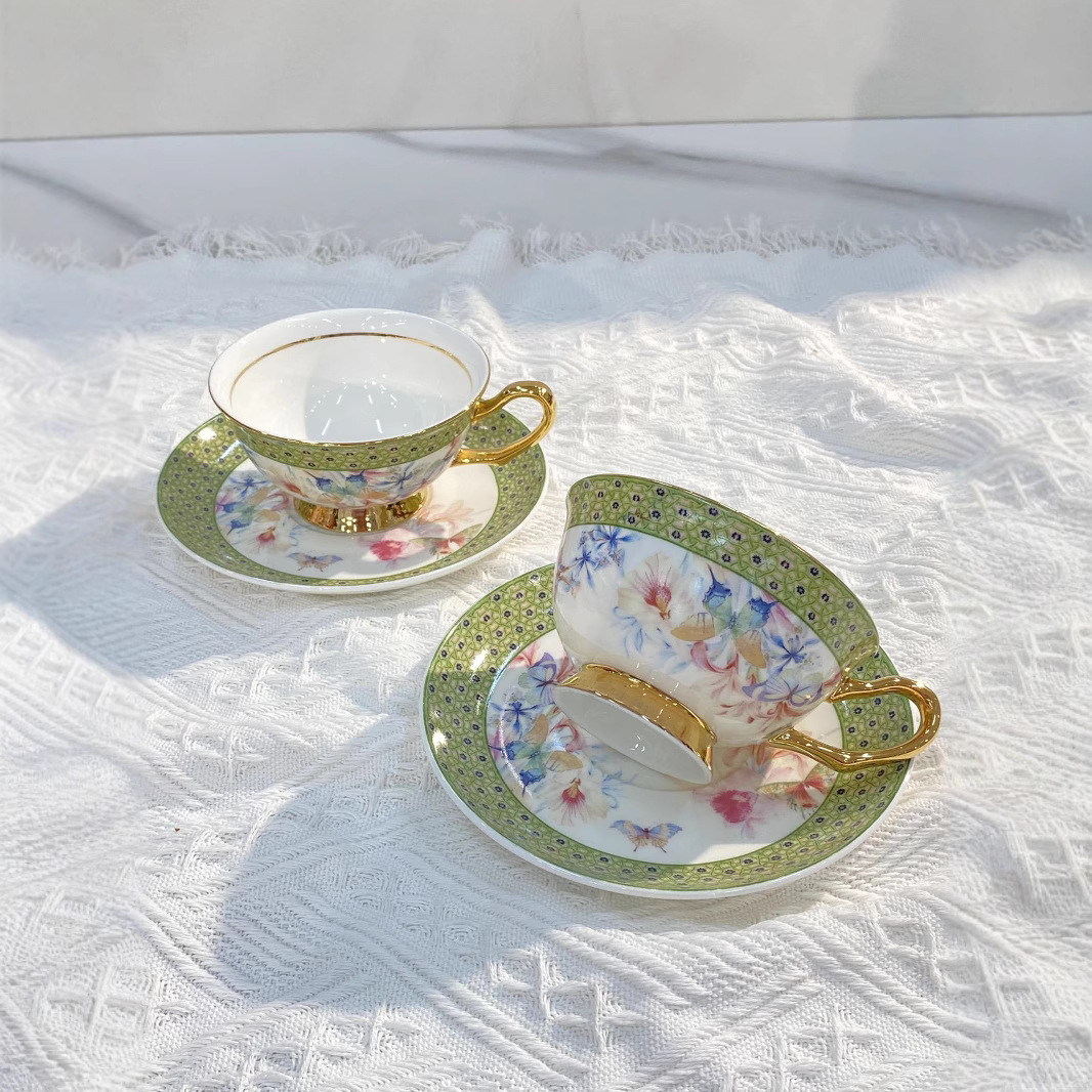 Classical Porcelain Cup&saucer - Water Tea And Coffee reseña y precio