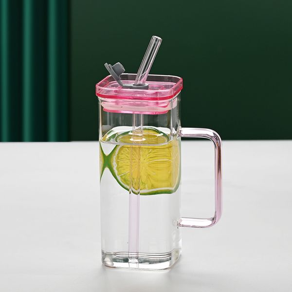1 Pcs Pink Glass Cup, 6 Col Sq - Coffee Tea & Espresso Appliances reseña y precio
