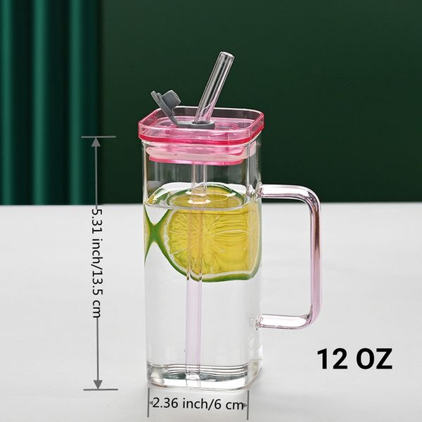 1 Pcs Pink Glass Cup, 6 Col Sq - Coffee Tea & Espresso Appliances reseña y precio