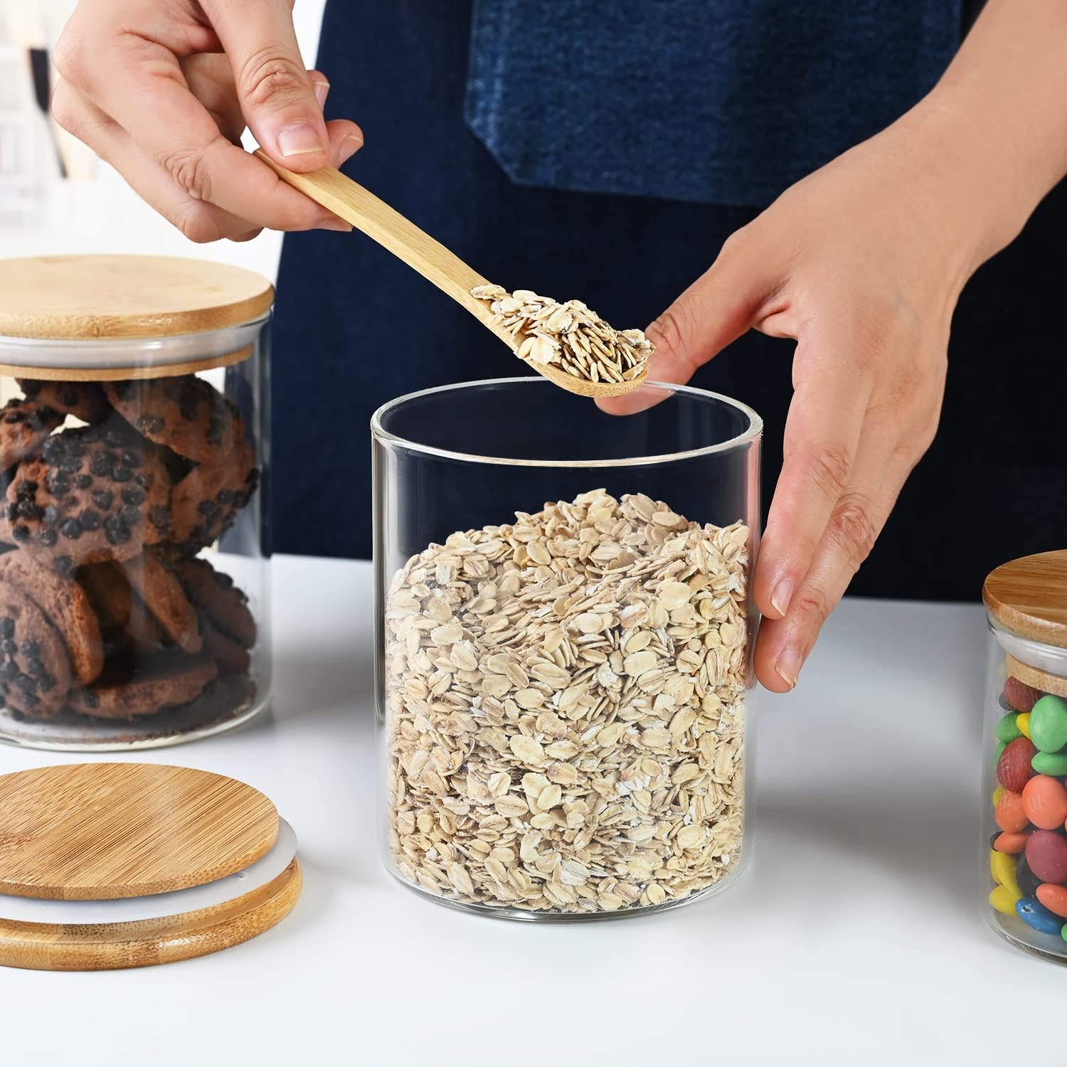 umieo Glass Food Storage Conta - Coffee Tea Containers reseña y precio