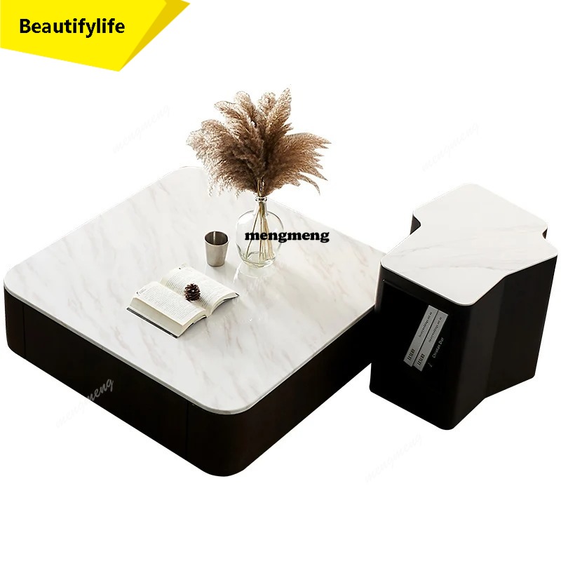 Modern Square marble coffee ta - Coffee Tea Unit reseña y precio