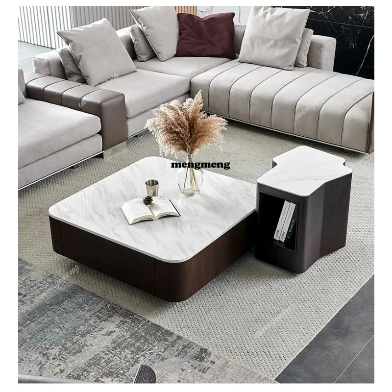 Modern Square marble coffee ta - Coffee Tea Unit reseña y precio