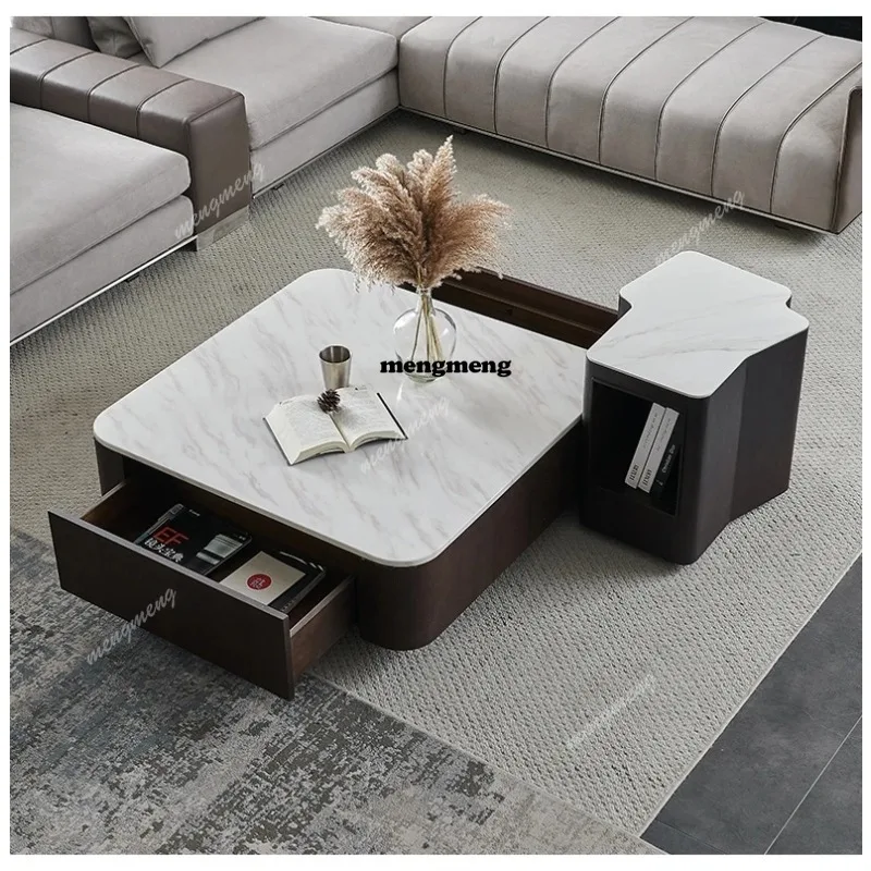 Modern Square marble coffee ta - Coffee Tea Unit reseña y precio