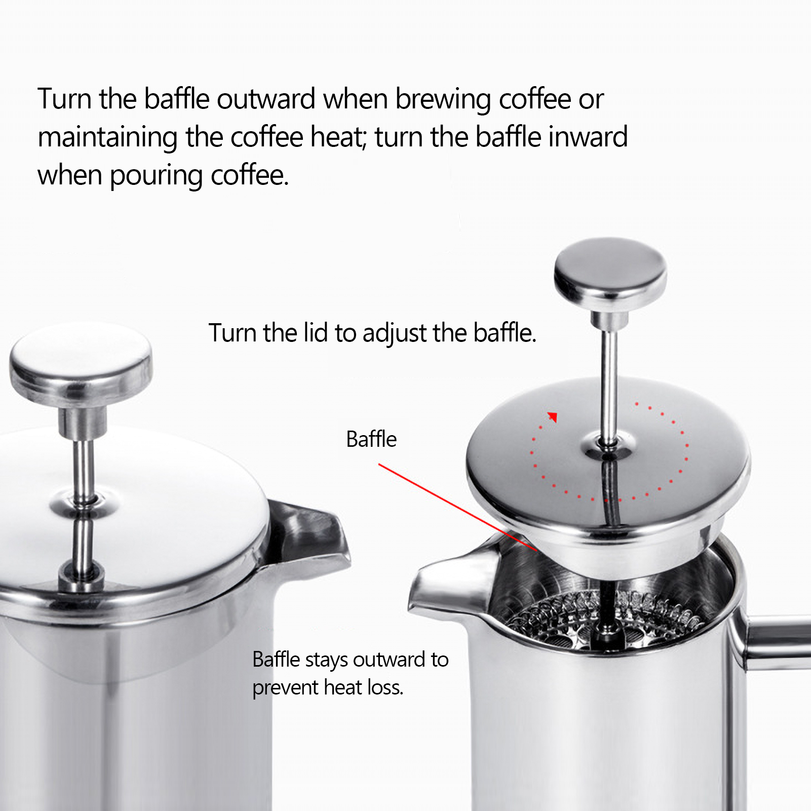 350ml/800ml/1000ml French Pres - French Press Coffee & Tea reseña y precio