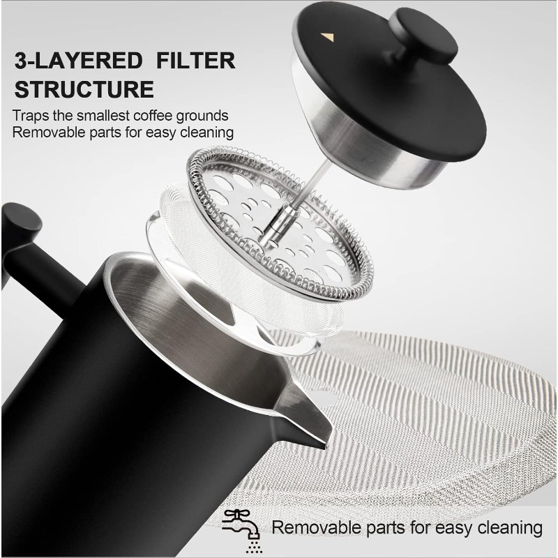 French Press Coffee Maker 34 O - French Press Coffee & Tea reseña y precio