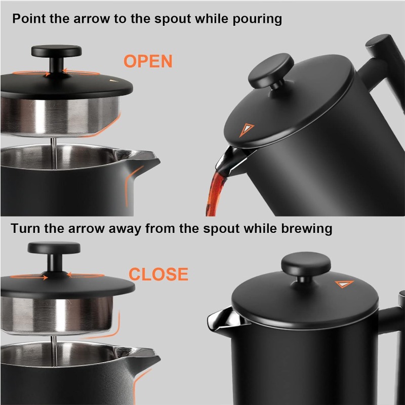 French Press Coffee Maker 34 O - French Press Coffee & Tea reseña y precio