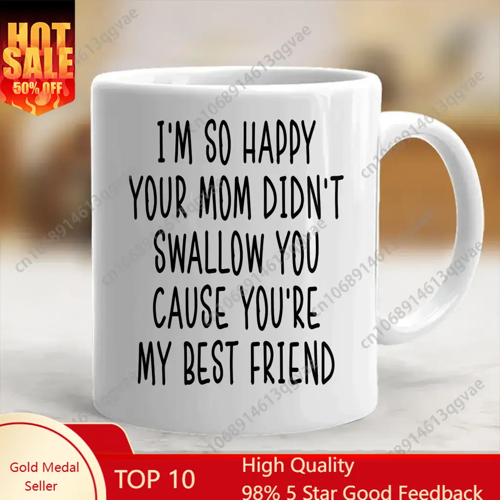 I'm happy your mom didn't swal - Coffee Tea Joke reseña y precio
