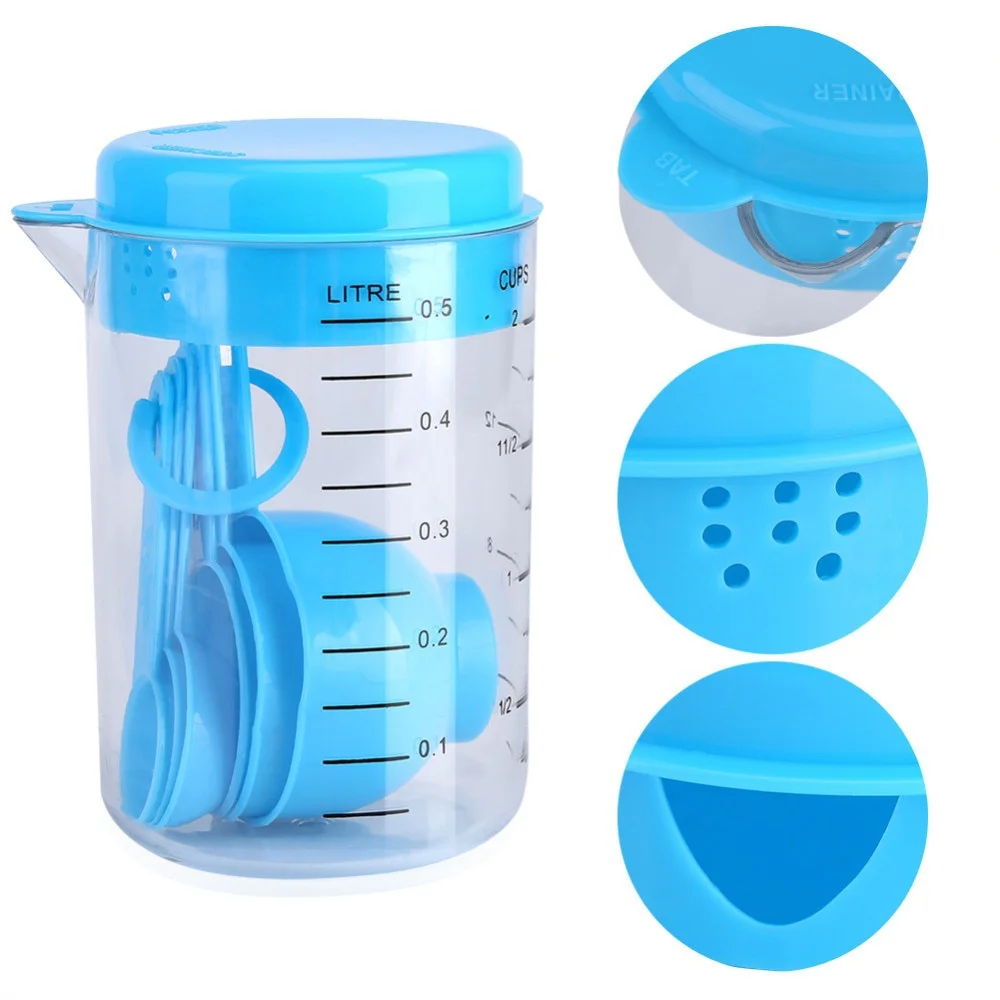 7 Pieces / Set Plastic Measuri - Coffee Tea Sugar Set reseña y precio