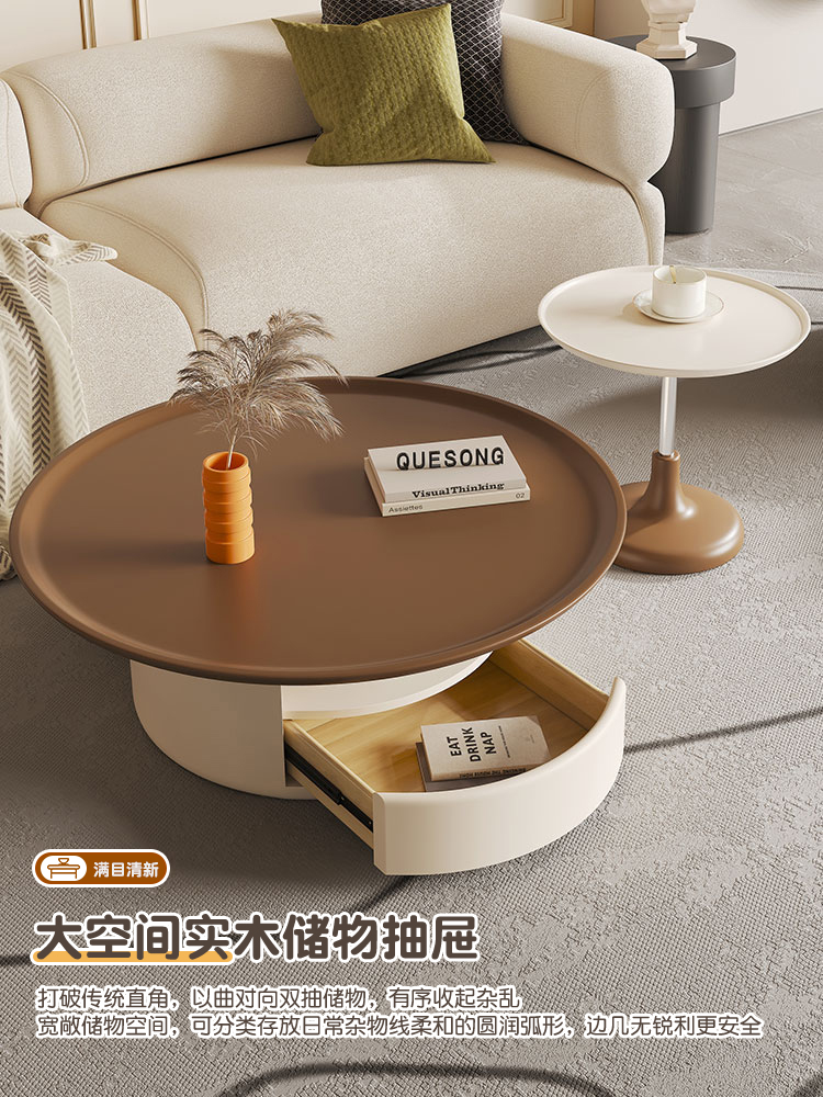 Circular coffee table,living r - Coffee Tea Unit reseña y precio