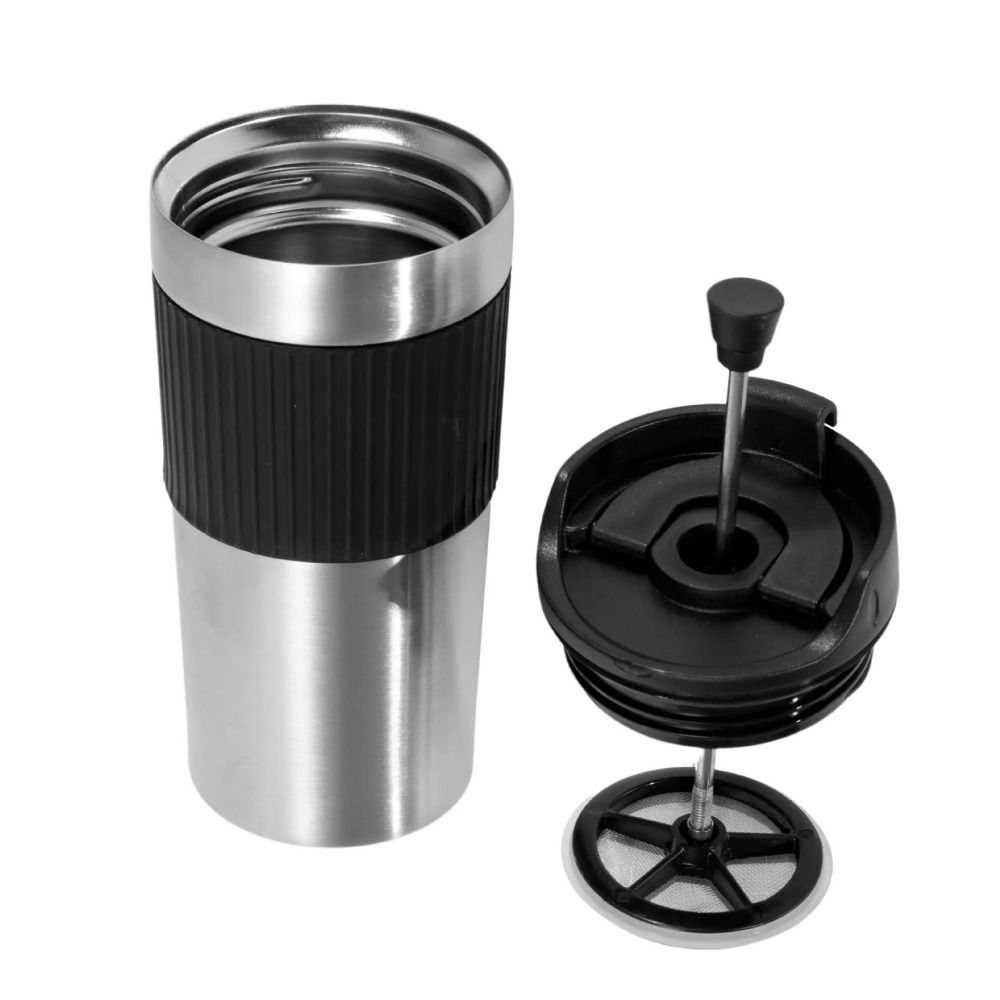 Spill Proof Travel Coffee Mug  - French Press Coffee & Tea reseña y precio