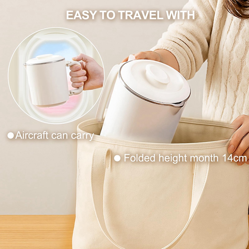 Travel Foldable Electric Kettl - Tea And Coffee Kettle reseña y precio
