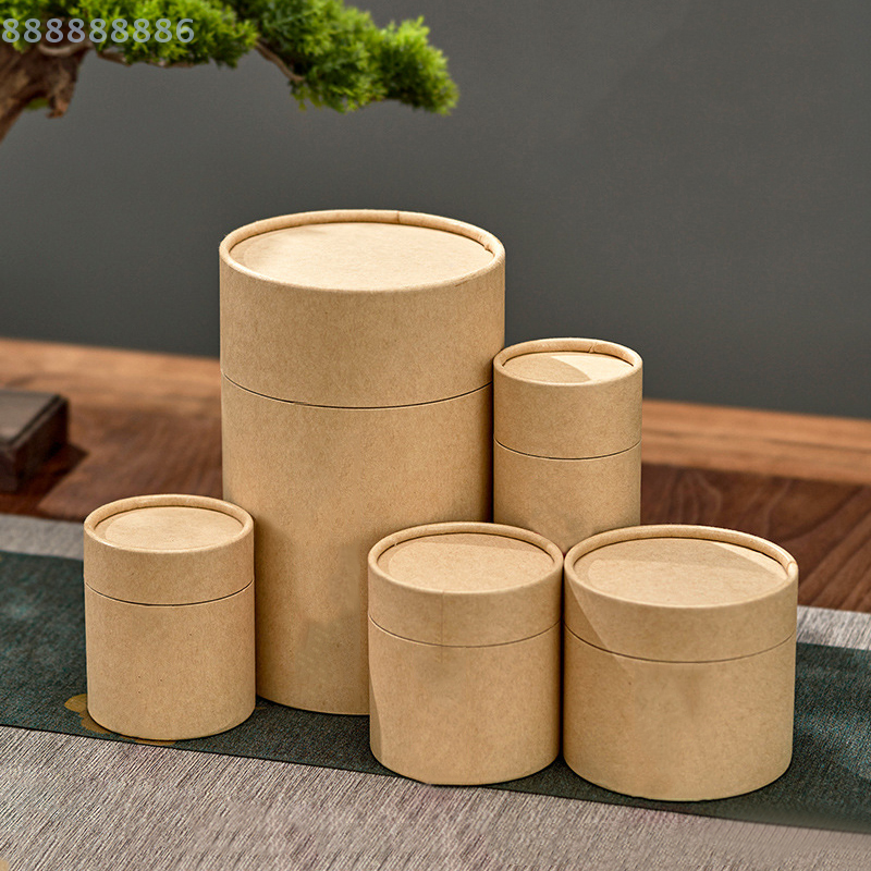 1PCS round Kraft Paperboard Tu - Coffee Tea Containers reseña y precio