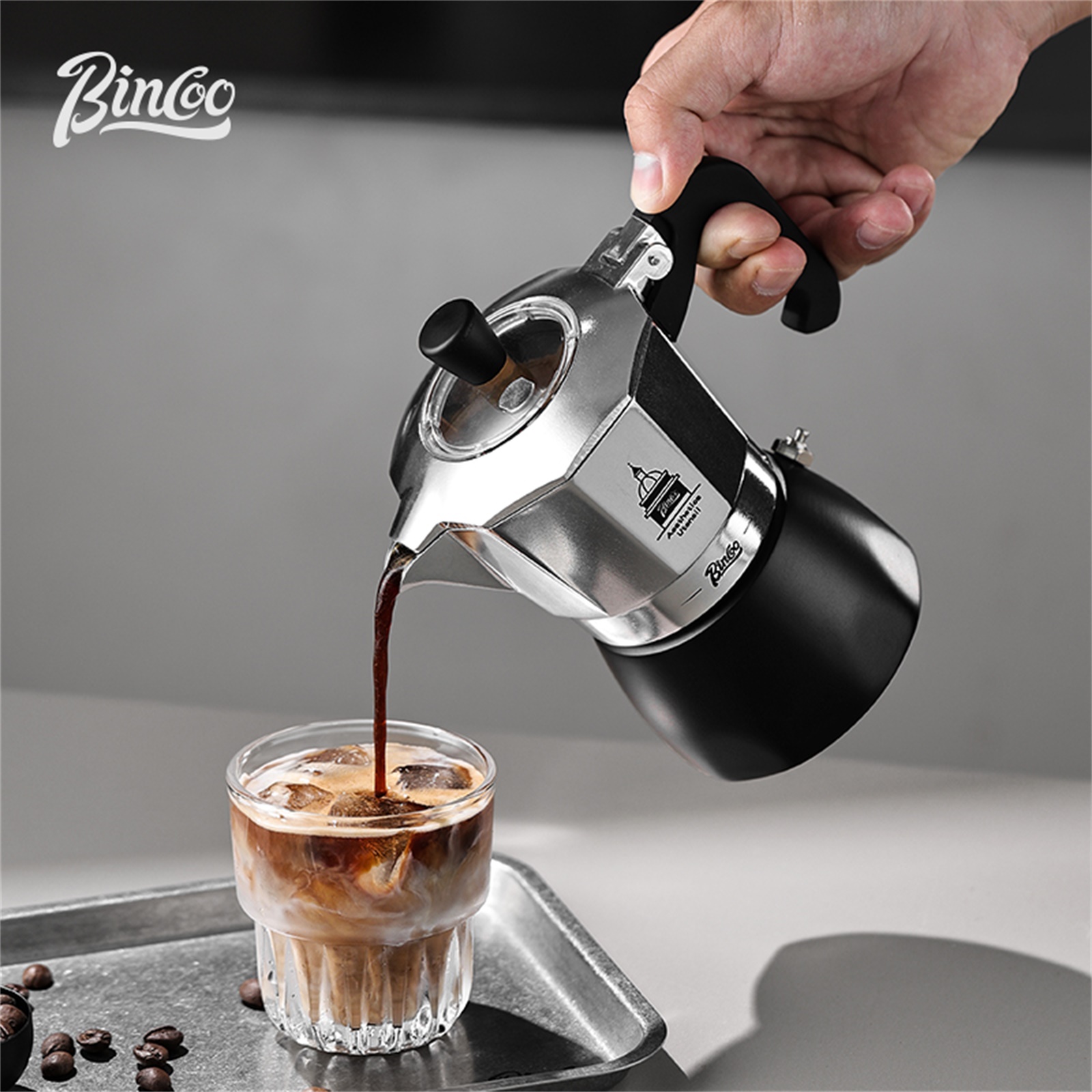 BINCOO Double Valve Moka Pot，E - Coffee Tea Espresso reseña y precio