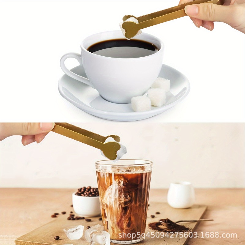 4/6PCS Stainless Steel Heart-S - Coffee Tea Sugar Set reseña y precio