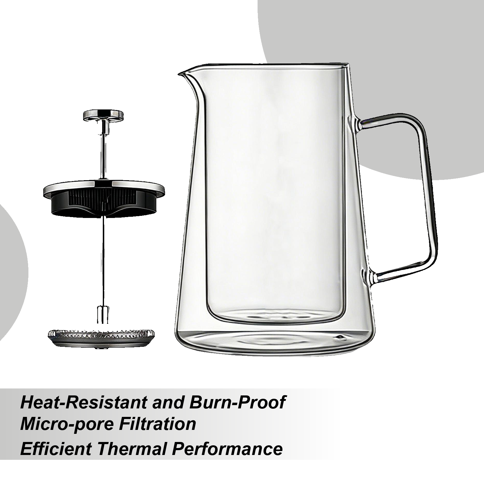 Coffee Presses Glass Stainless - French Press Coffee & Tea reseña y precio