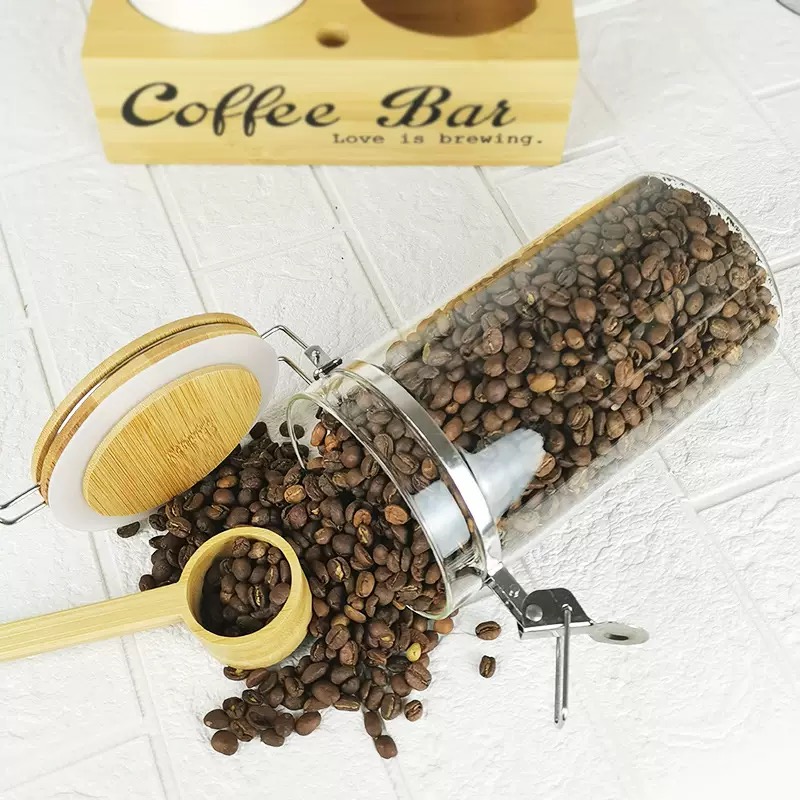 Coffee Storage Jars 2 Pack wit - Coffee Tea Beans reseña y precio