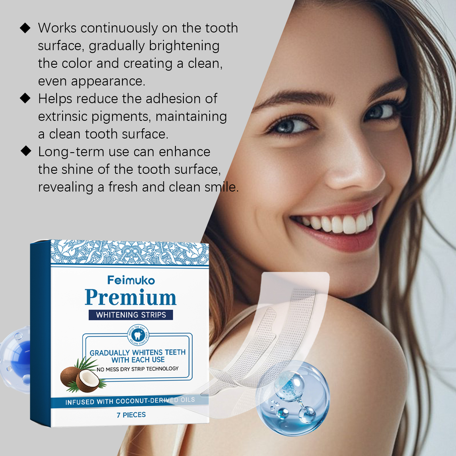 Teeth Stains Removal Strips De - Coffee Tea Unit reseña y precio