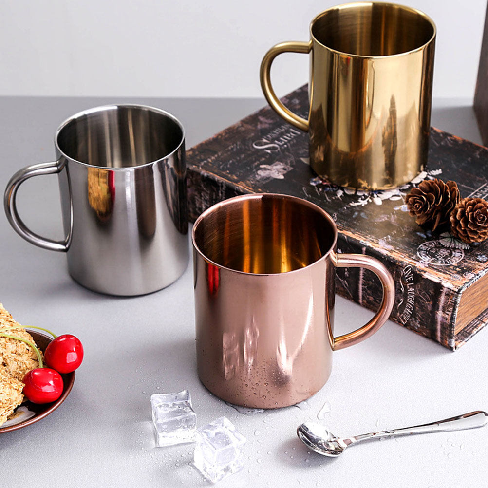 2Pcs Stainless Steel Mug Set D - Water Tea And Coffee reseña y precio