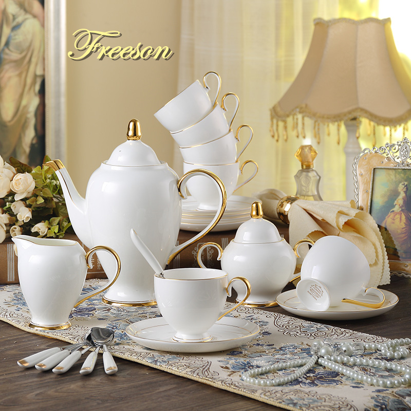 Grace Bone China Coffee Set Wh - Coffee Tea Sugar Set reseña y precio