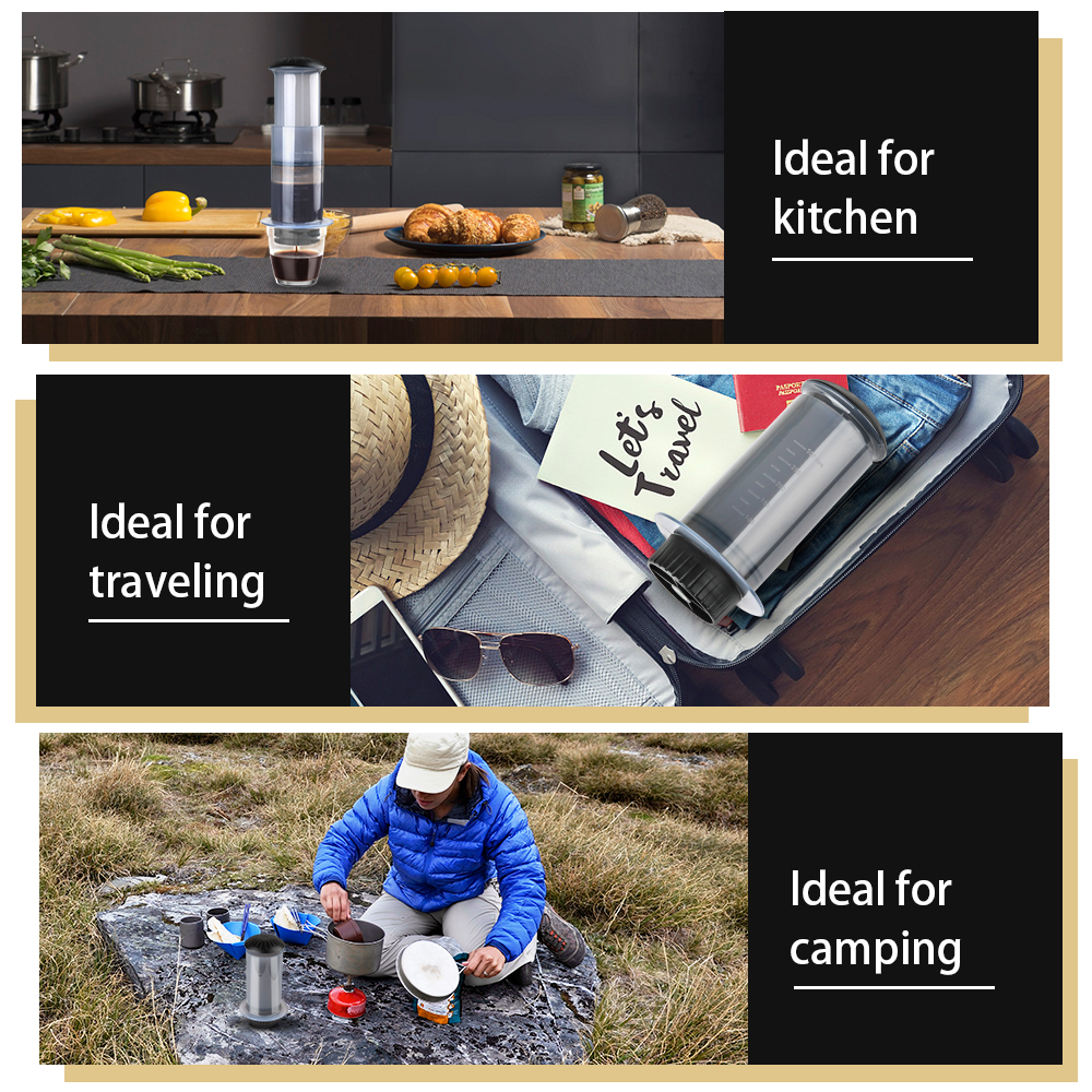 Portable Coffee Tea Maker for  - French Press Coffee & Tea reseña y precio