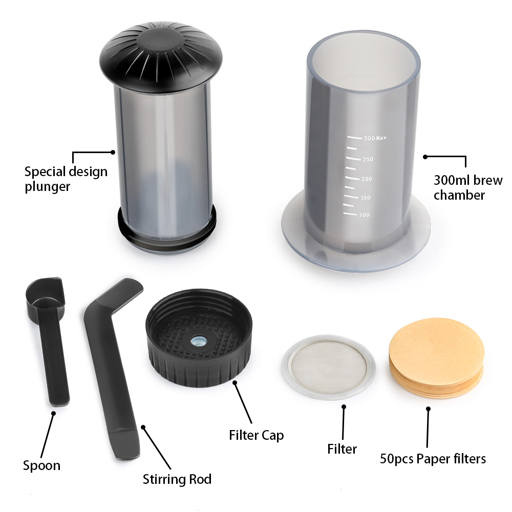 Portable Coffee Tea Maker for  - French Press Coffee & Tea reseña y precio