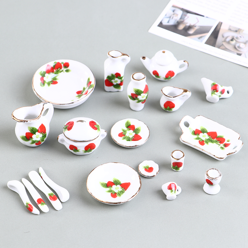1 Set 1:12 Miniature Doll Hous - Coffee Tea Sugar Set reseña y precio