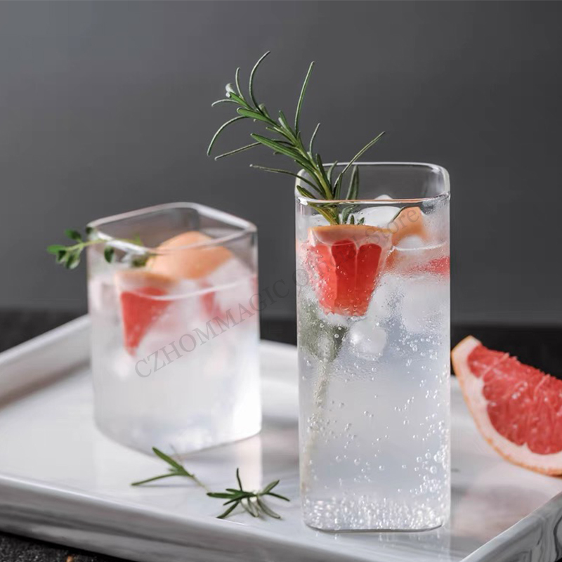 6/4/2/1Pcs Square Glass Cup Co - Water Tea And Coffee reseña y precio