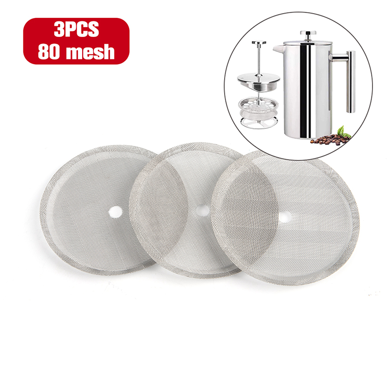 /KQM/3pc Reusable Stainless St - French Press Coffee & Tea reseña y precio