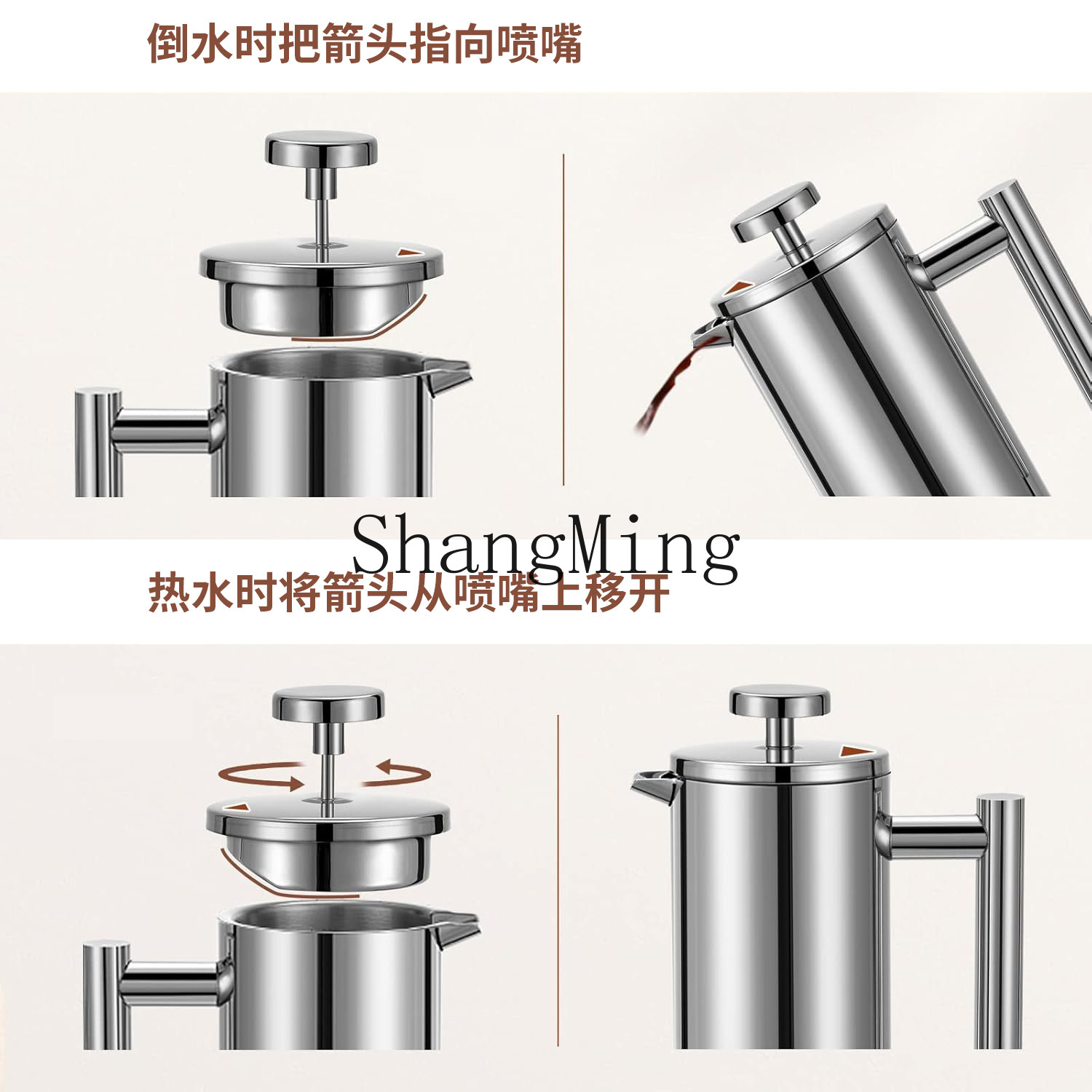 DSA stainless steel French pre - French Press Coffee & Tea reseña y precio