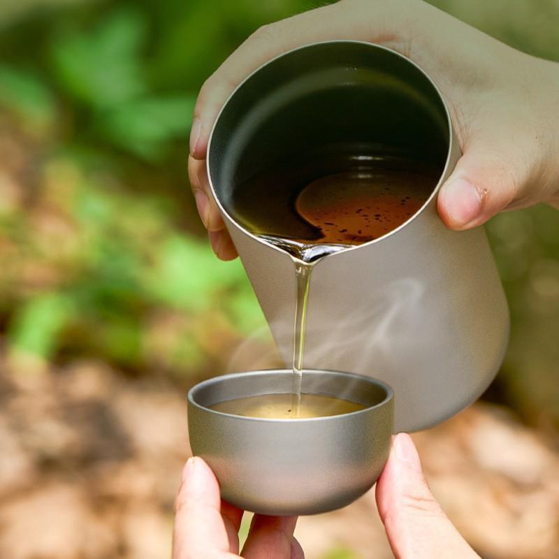 D2 Pure Titanium Double-layer  - Coffee Tea Sugar Set reseña y precio