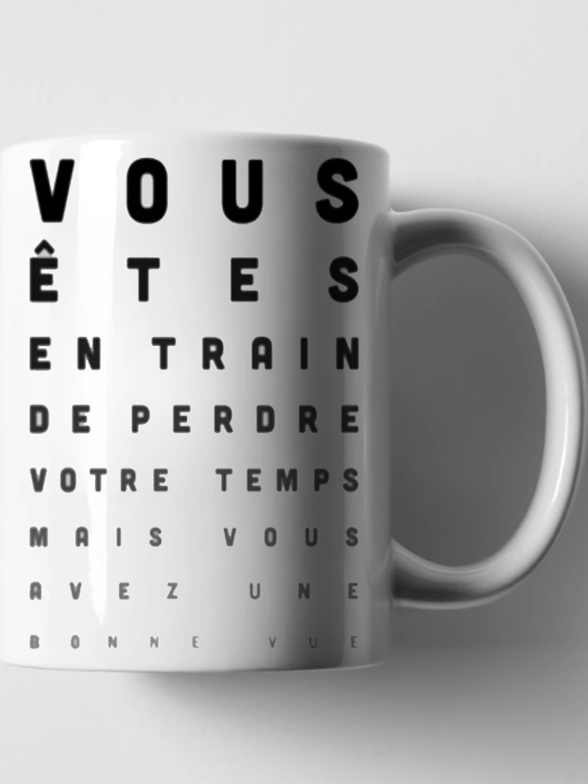 French Language Joke Ceramic M - Coffee Tea Joke reseña y precio