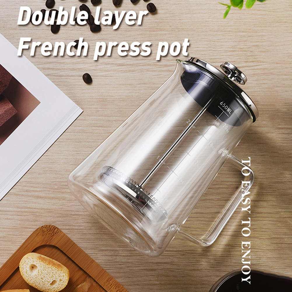 Double Layers French Press Pot - French Press Coffee & Tea reseña y precio