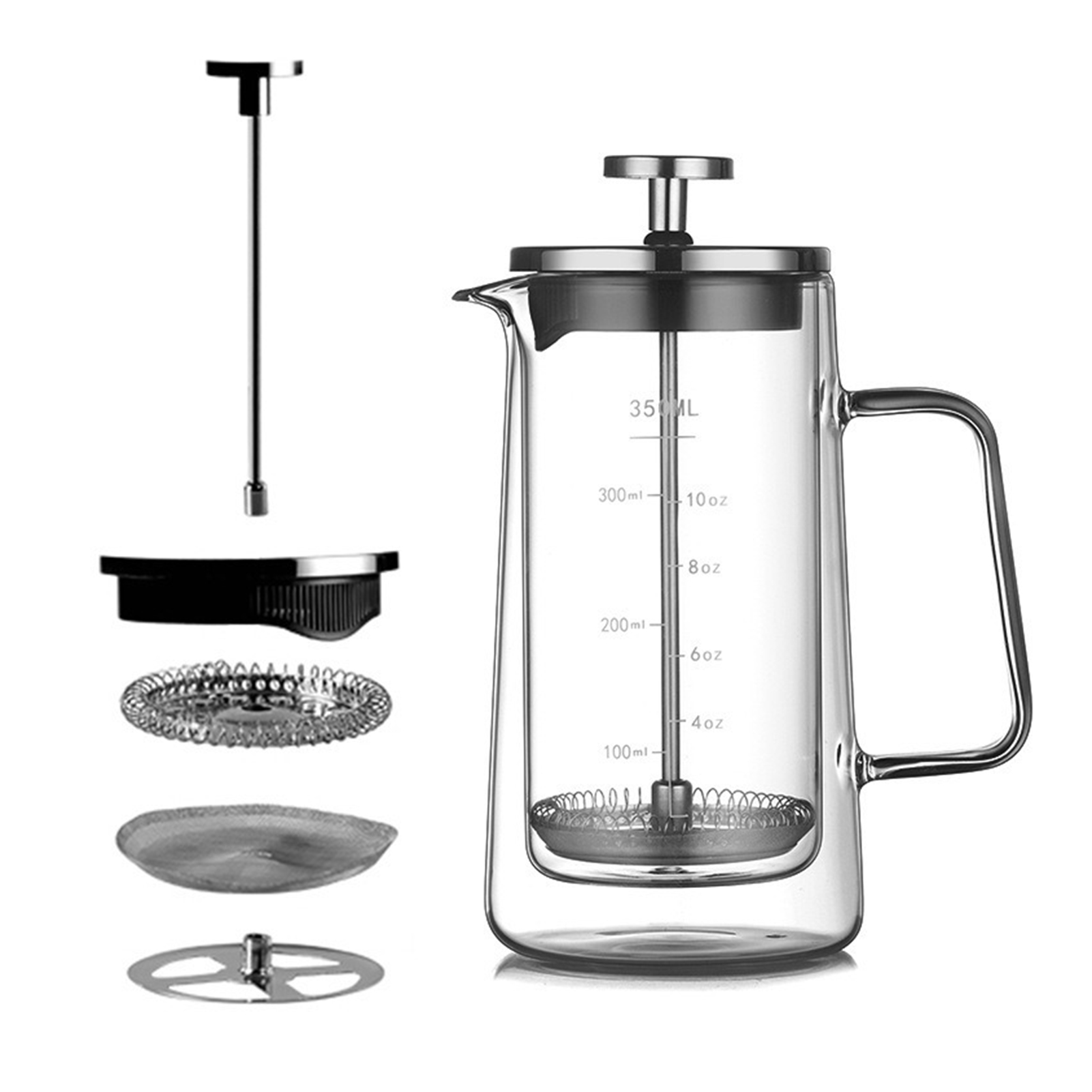 Double Layers French Press Pot - French Press Coffee & Tea reseña y precio