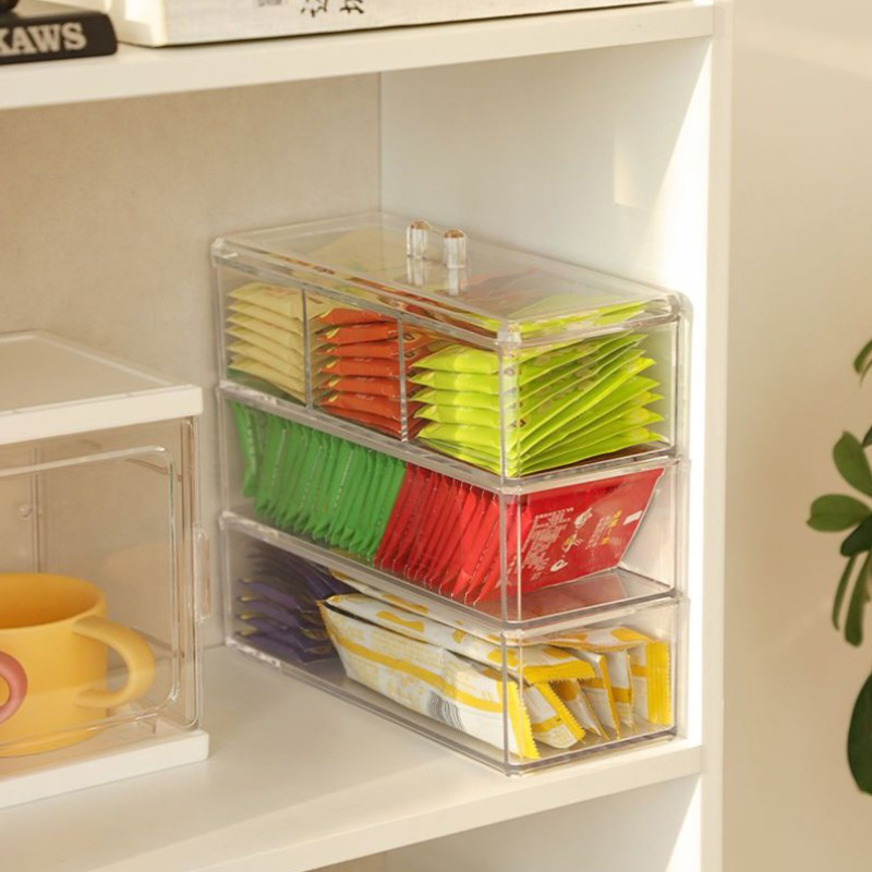 [E] Tea Bag Storage Box Drawer - Coffee Tea Sugar Set reseña y precio