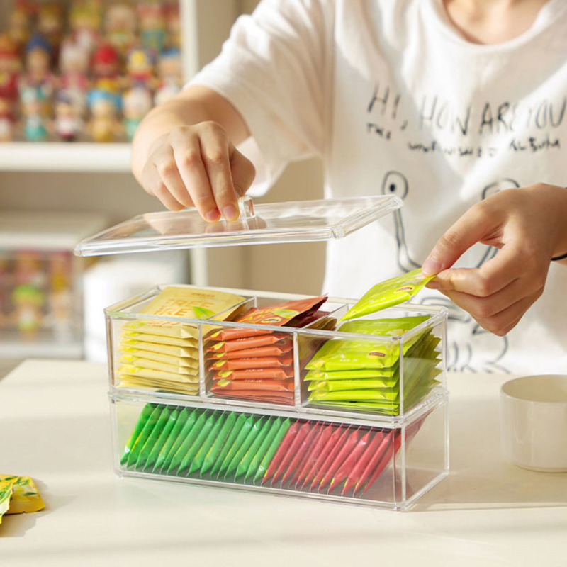 [E] Tea Bag Storage Box Drawer - Coffee Tea Sugar Set reseña y precio