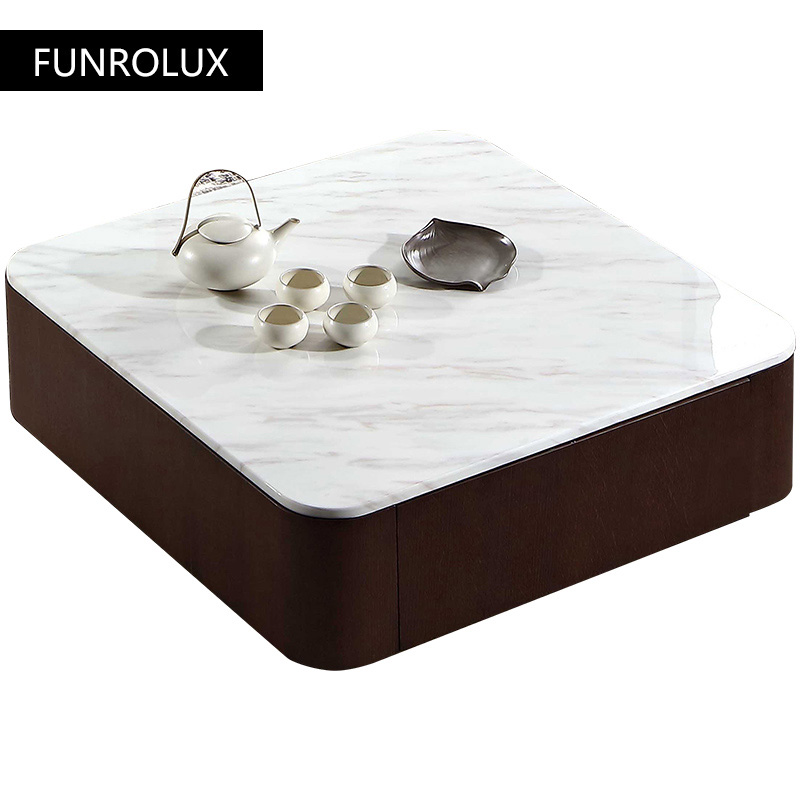 Modern Square marble coffee ta - Coffee Tea Unit reseña y precio