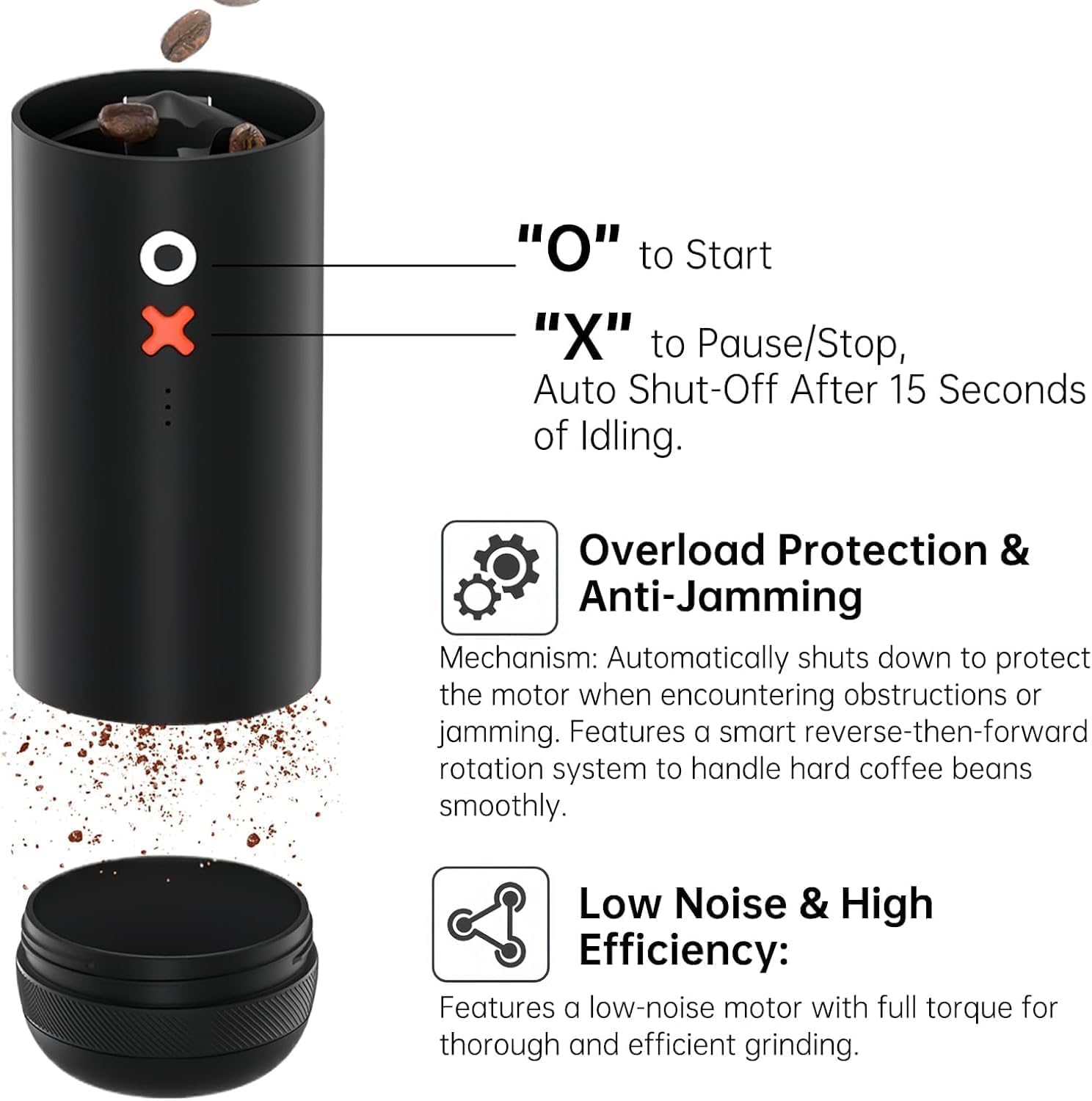 Portable Electric Burr Coffee  - French Press Coffee & Tea reseña y precio