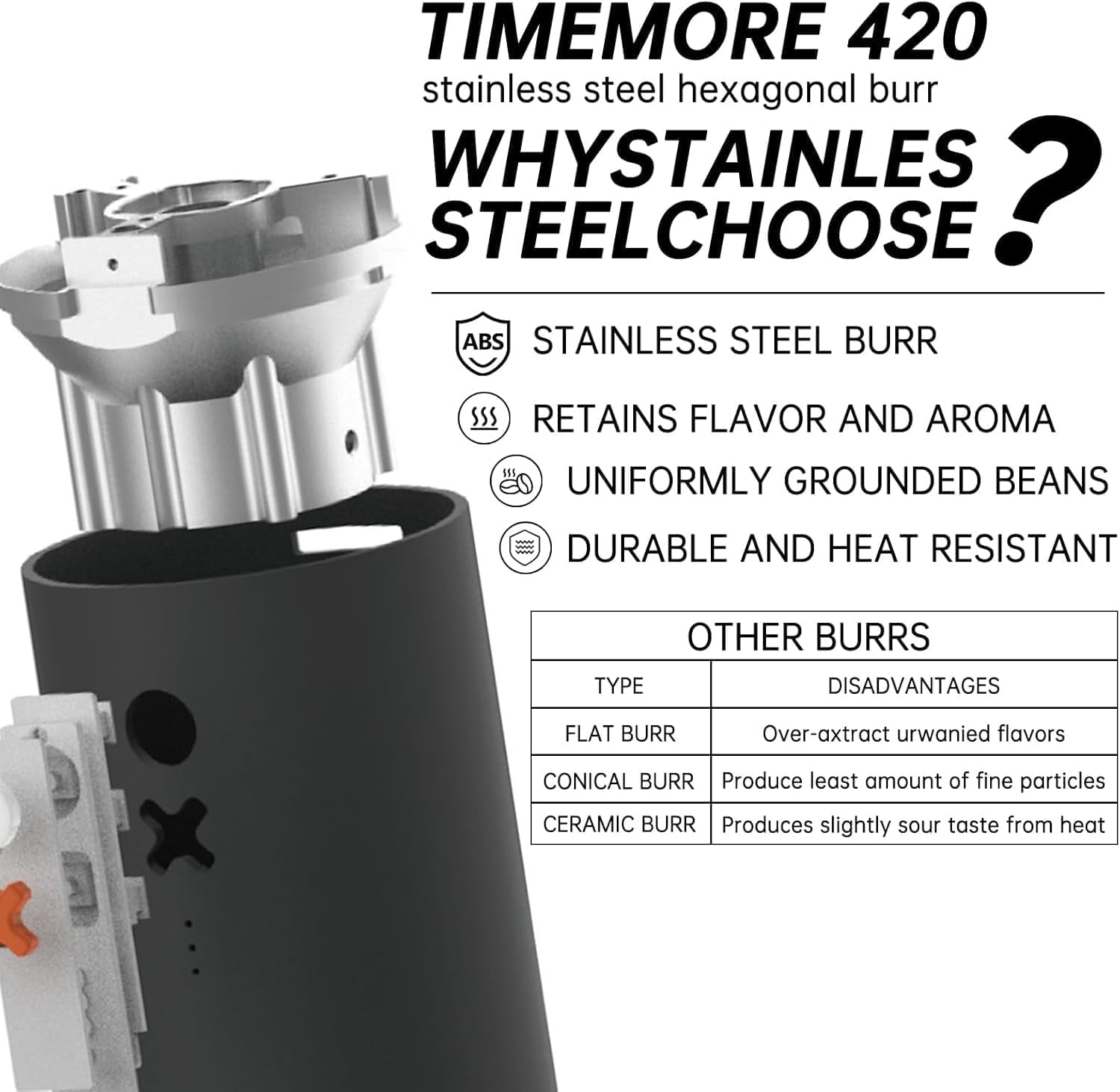 Portable Electric Burr Coffee  - French Press Coffee & Tea reseña y precio