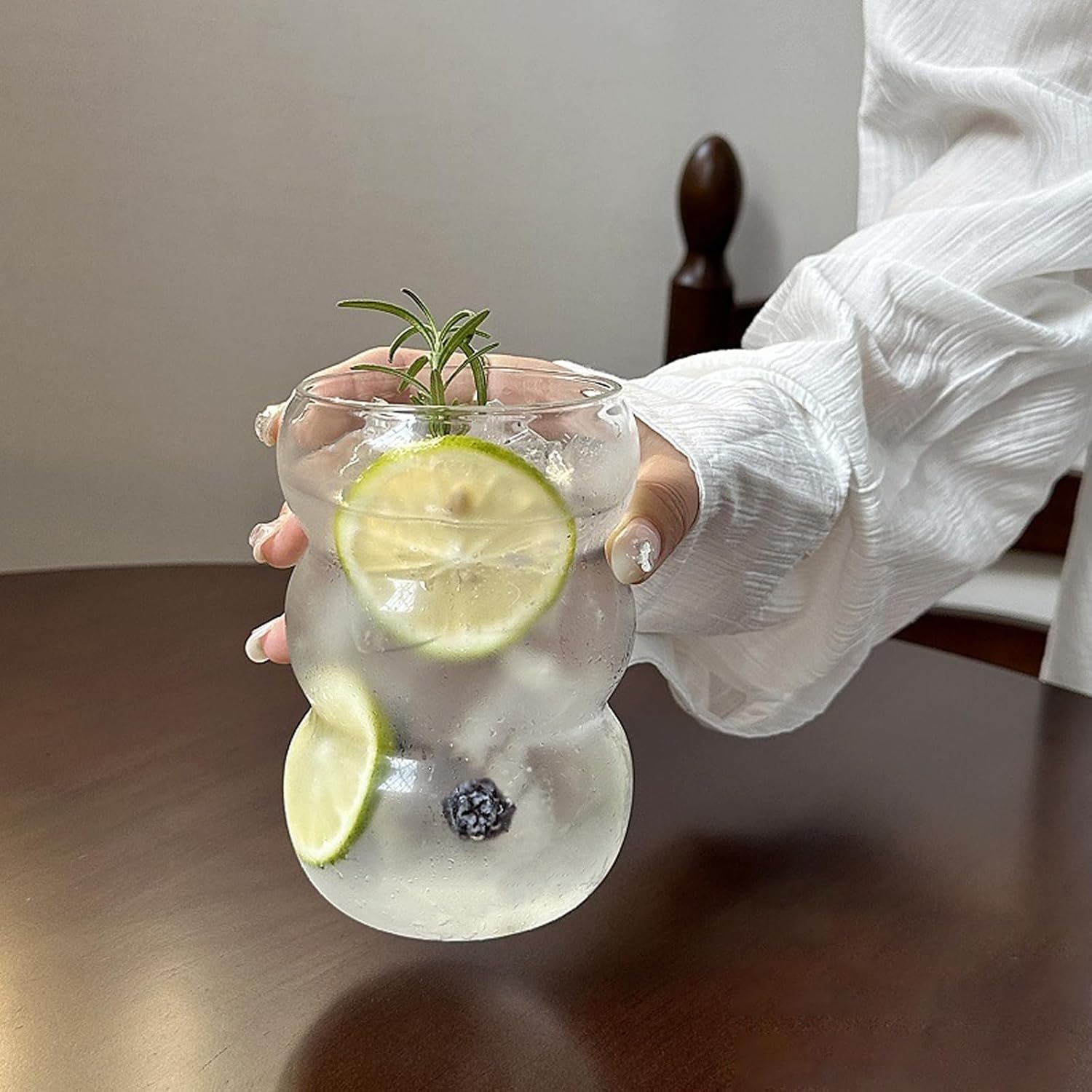 Ribbed Glass Water Tumbler, Wa - Water Tea And Coffee reseña y precio