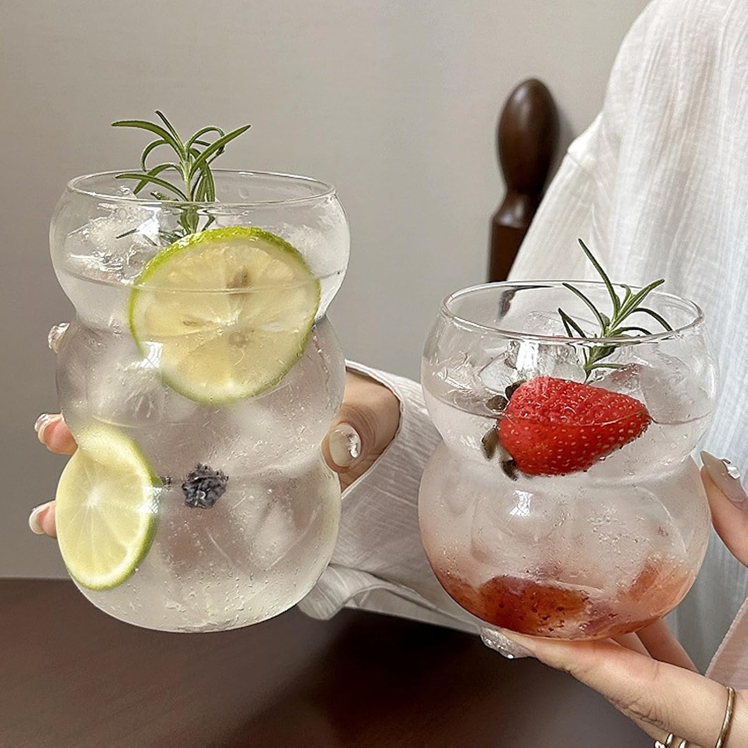 Ribbed Glass Water Tumbler, Wa - Water Tea And Coffee reseña y precio