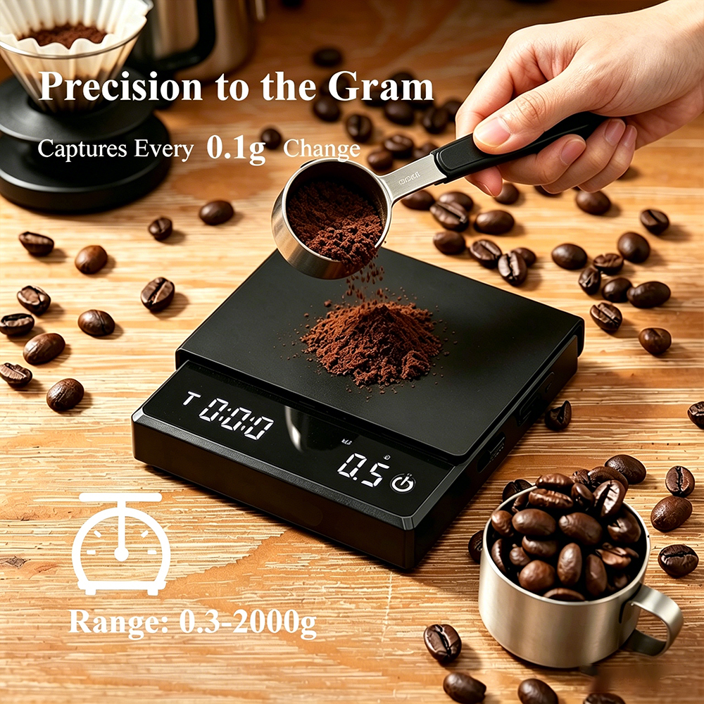 Mini Digital Coffee Scale with - Coffee Bean Scale reseña y precio