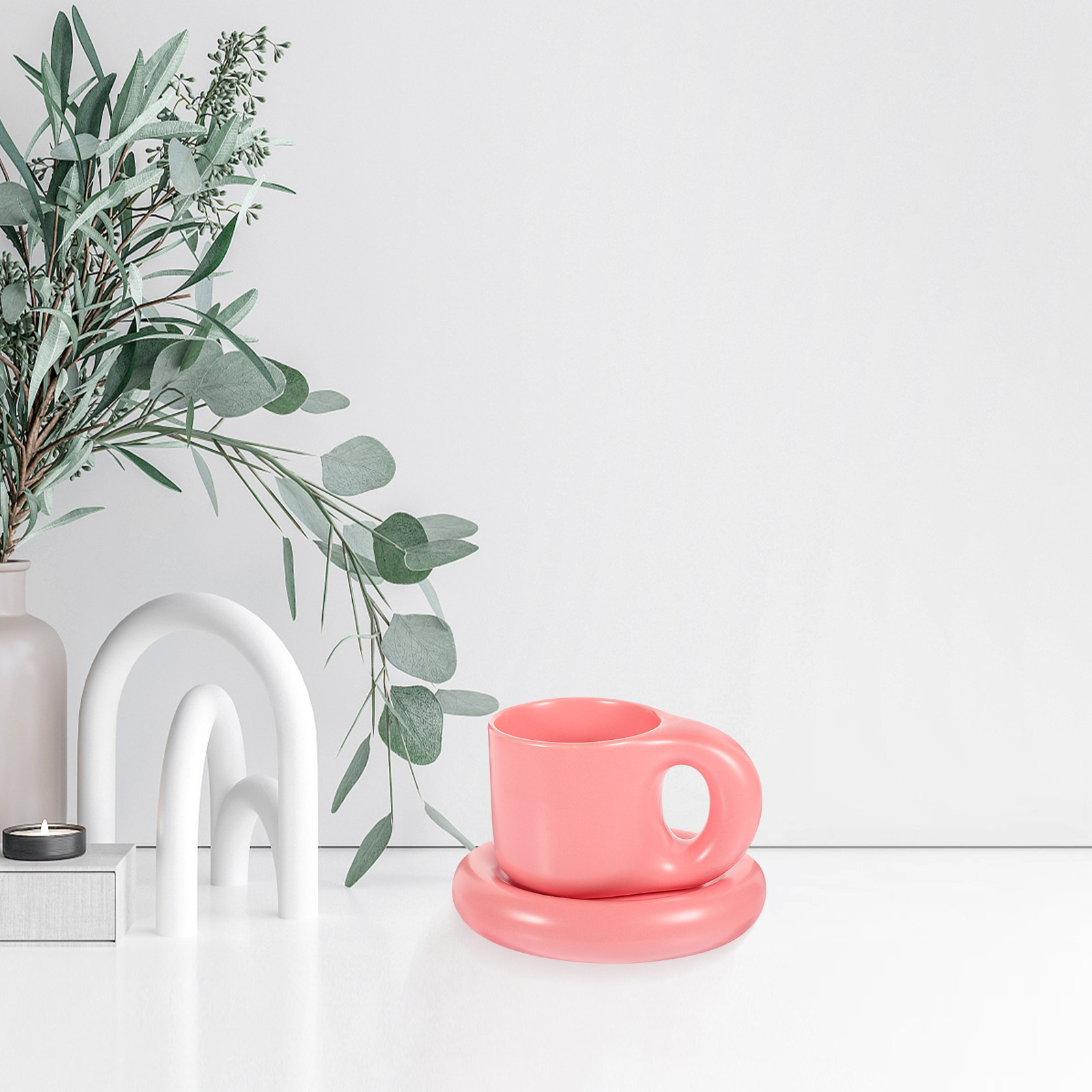 Ceramic Coffee Cup Set Retro H - Water Tea And Coffee reseña y precio