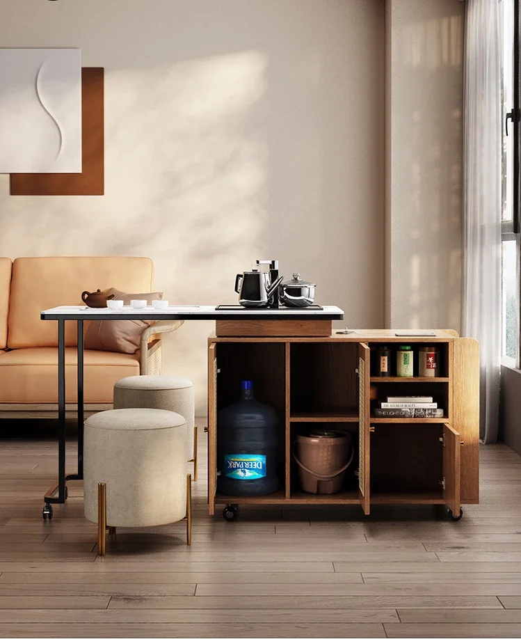 Small unit solid wood tea tabl - Coffee Tea Unit reseña y precio
