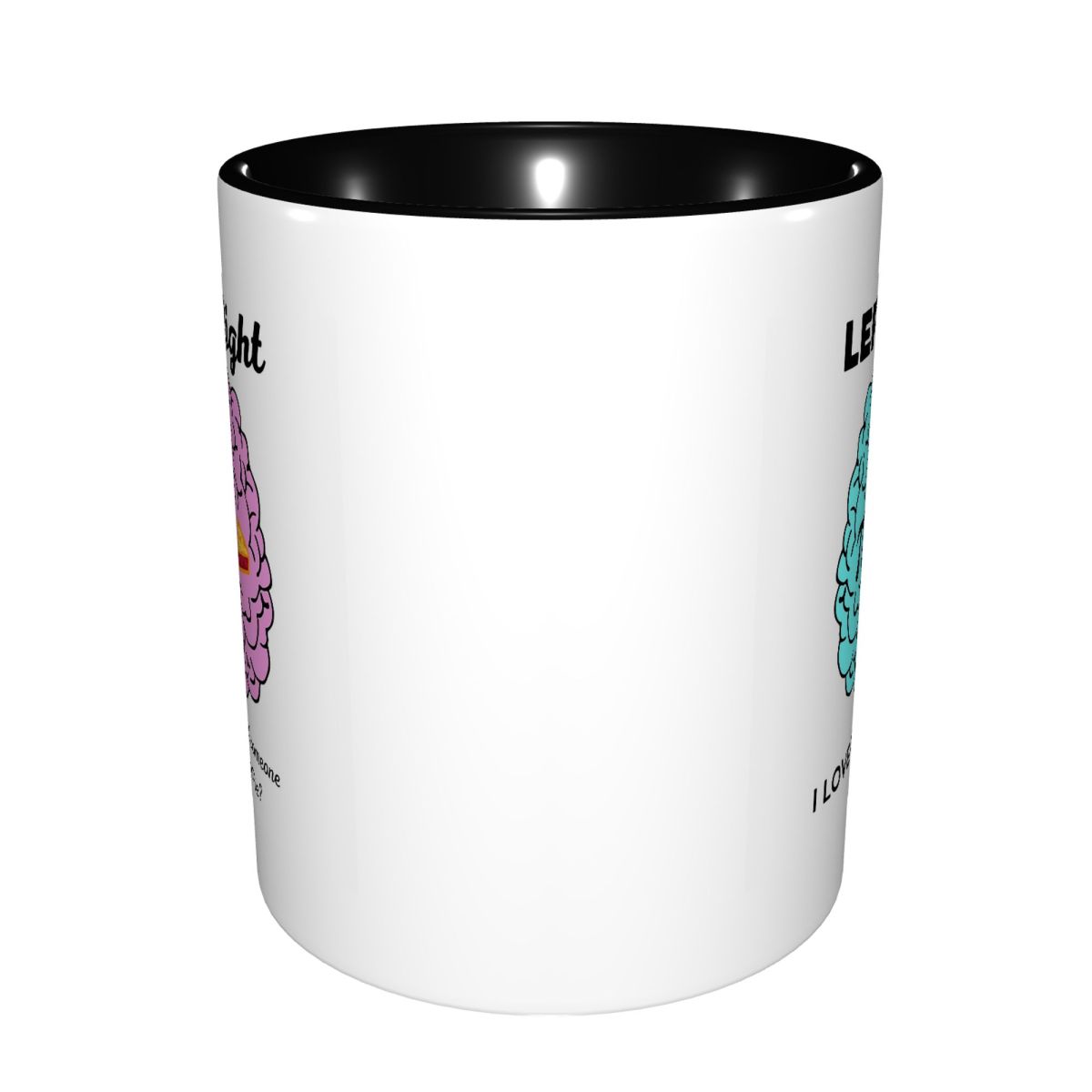 Left Right Brain Hemisphere Pi - Coffee Tea Joke reseña y precio